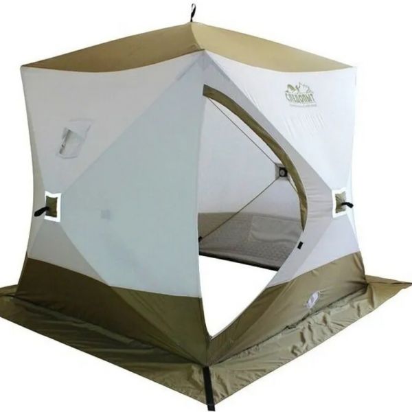 Winter tent cube Pathfinder Premium 2.1*2.1 m PF-TW-14 three-layer white/olive